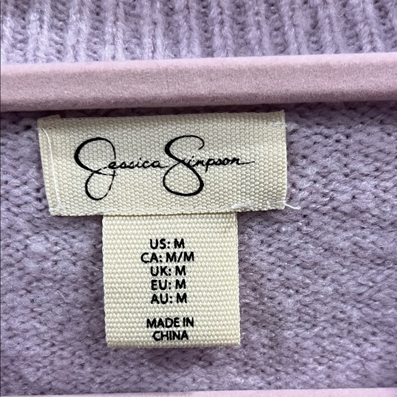 ⭐️3 for $20⭐️ Jessica Simpson Lilac Floral Women's Sweater - Picture 2 of 3